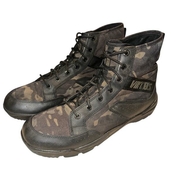 VIKTOS Tactical Johnny Combat Military Waterproof Boots Mens Sz 13 Black Camo - Picture 2 of 10